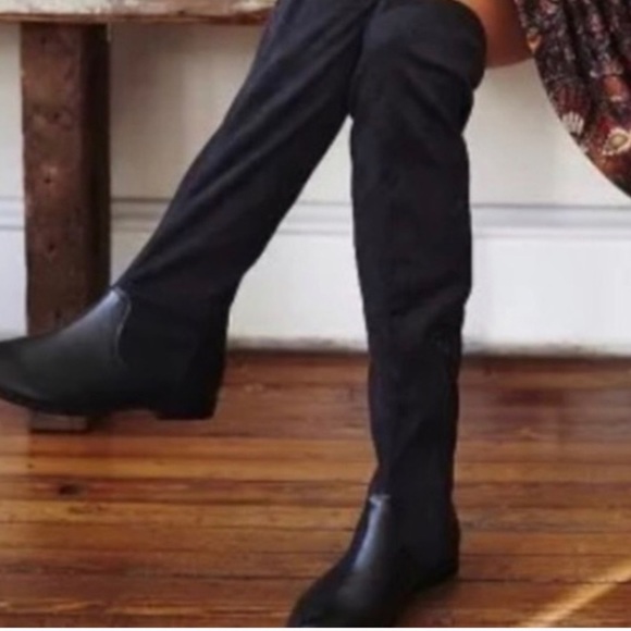 Farylrobin x Free People knee high suede and leather boots - Picture 4 of 4